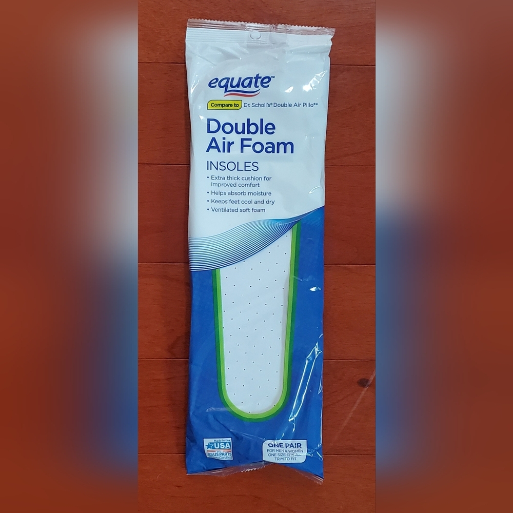 COPY - Equate Double Air Foam Insoles